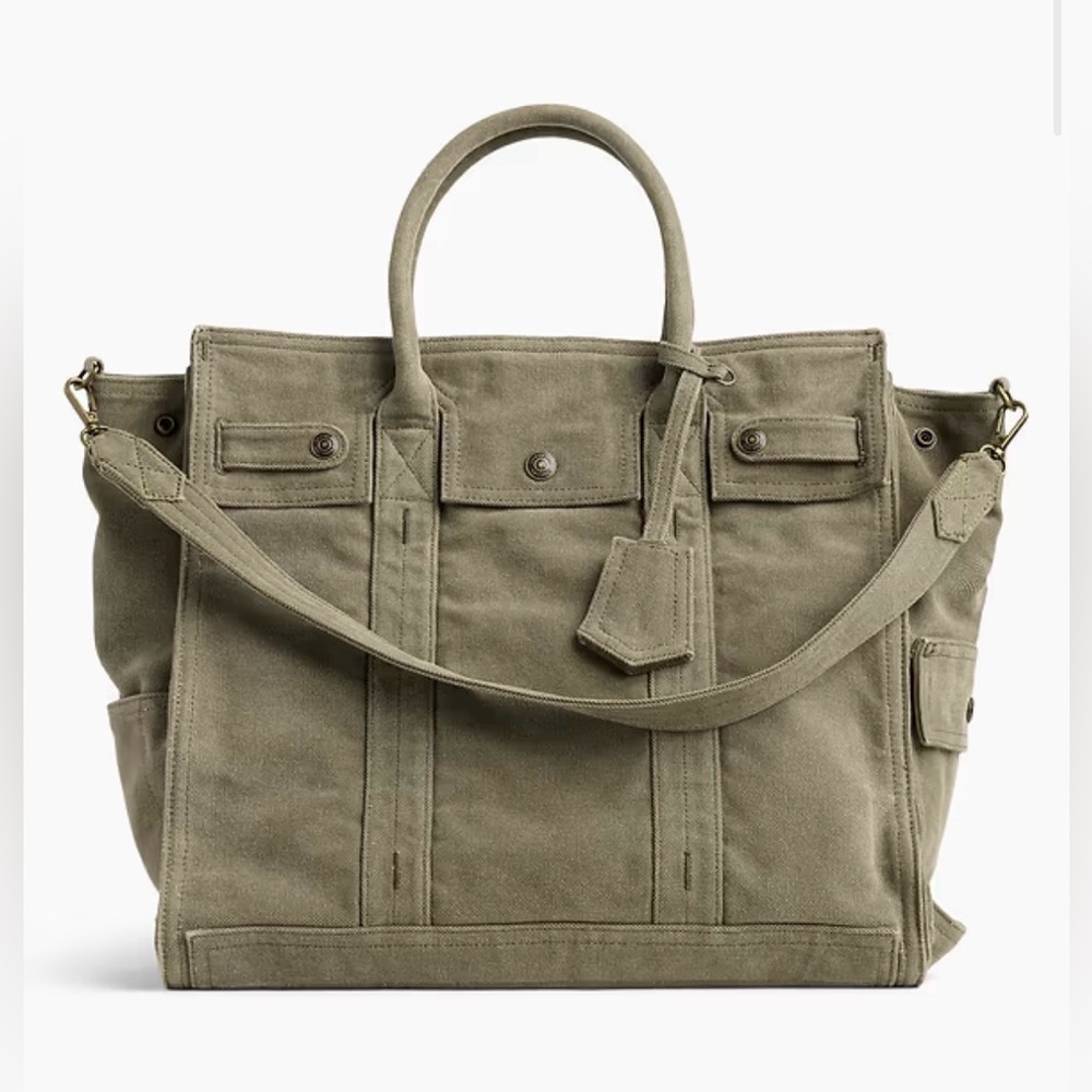 Gap Five Pocket Tote Bag - Olive Color - LARGE